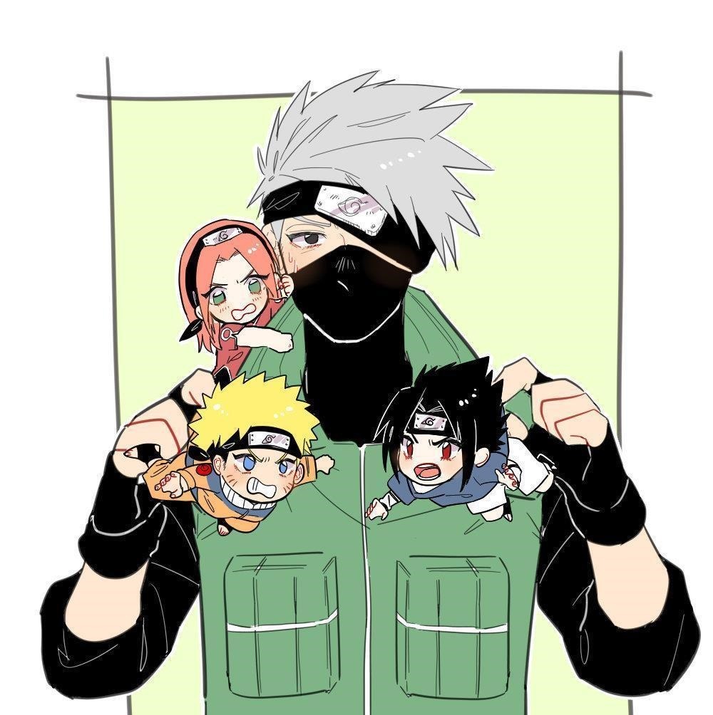 同人图|画师绘制《火影》同人图,木叶十二小强变公仔,画面非常温馨