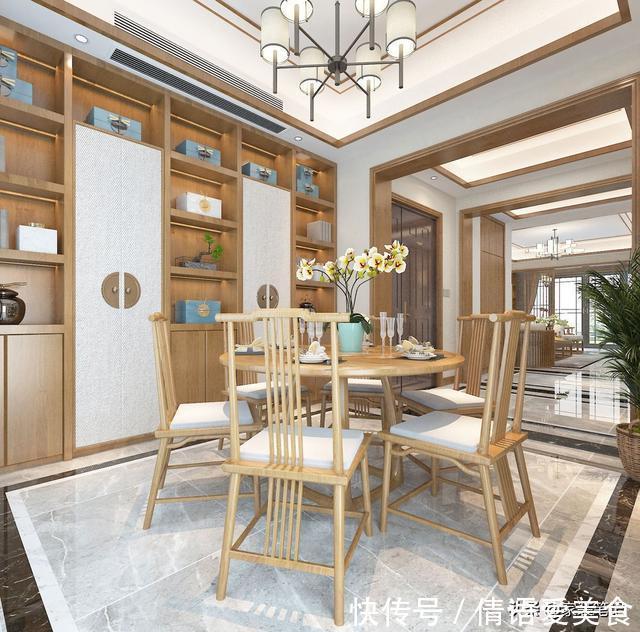 奢华|她家150㎡新中式风,全屋充满了温馨感,细节处尽显奢华与品位