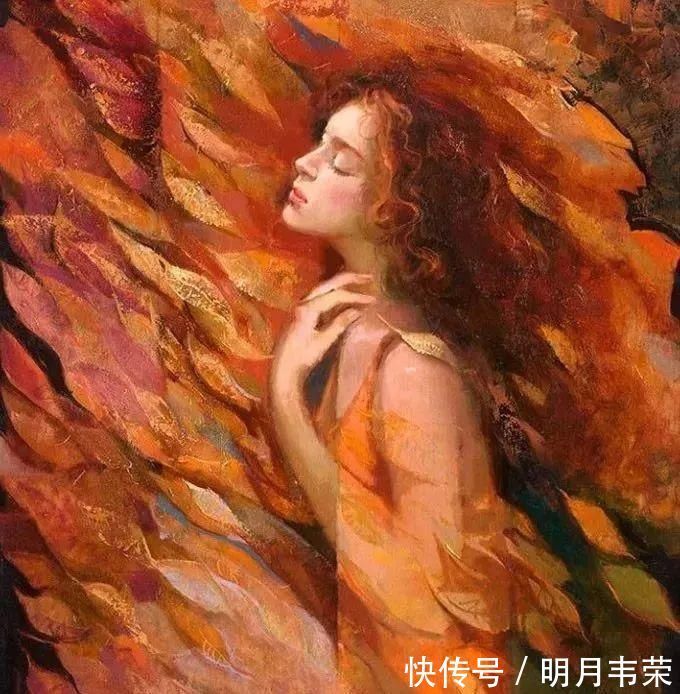 艾琳！她的油画有一种惊艳脱俗的美，乌克兰天才女画家艾琳·谢里