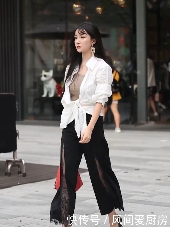 阔腿裤|侧面看是一条阔腿裤，正看却是一条“蜘蛛网裤”，走路风情万种！