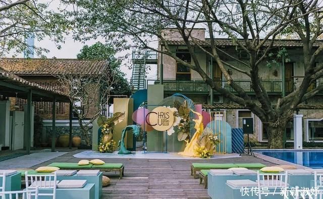 见到|当见到你时,整个世界都是爱情的颜色,彩色户外婚礼