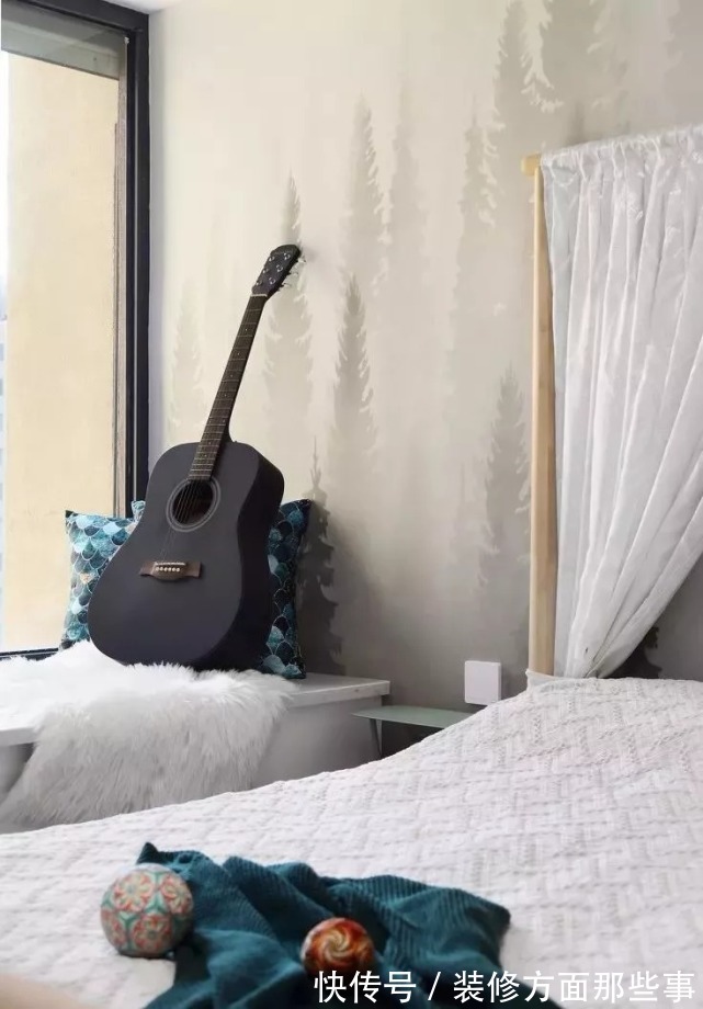 装修|88 ㎡三居室设计,整个空间中北欧风与复古情调兼具