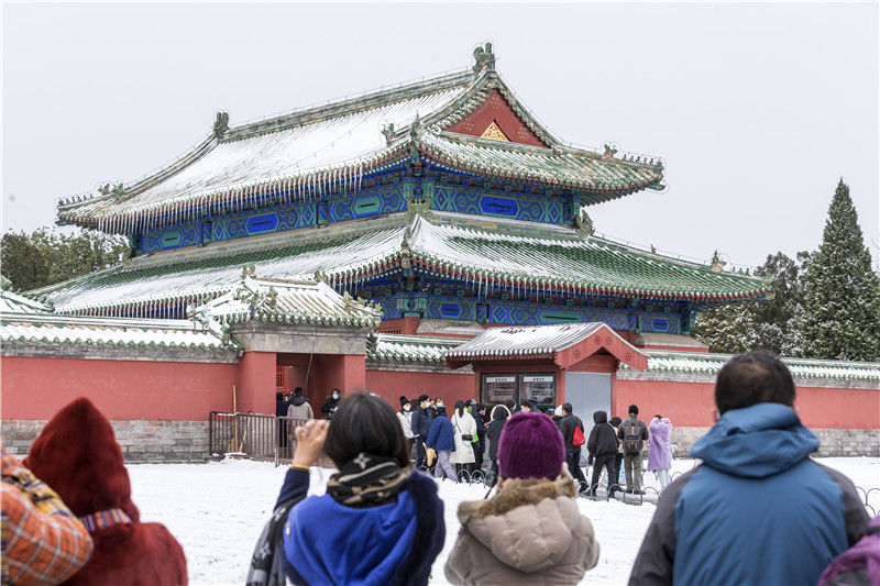 谢松信|雪后天坛美景