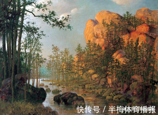 少年时代$中国早期油画家:颜文樑油画作品欣赏