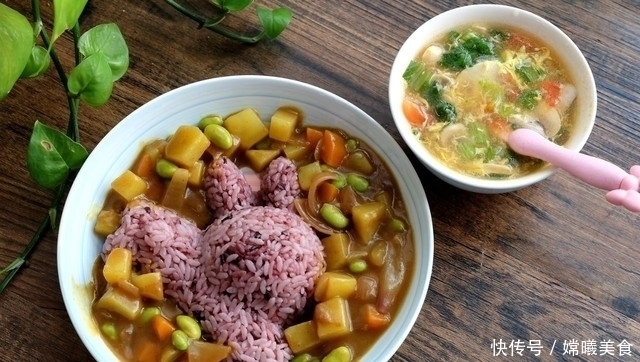 土豆咖喱饭|小学生的晚餐,一汤一饭,10种食材营养足,孩子爱吃,妈妈不发愁