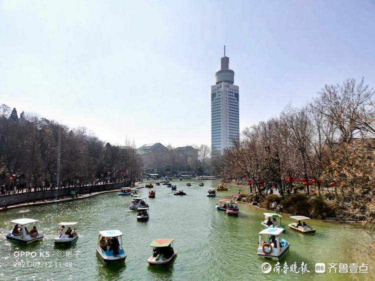 节日漫步济宁古运河畔，春的气息扑面而来|就地过年?春在身边| 老年