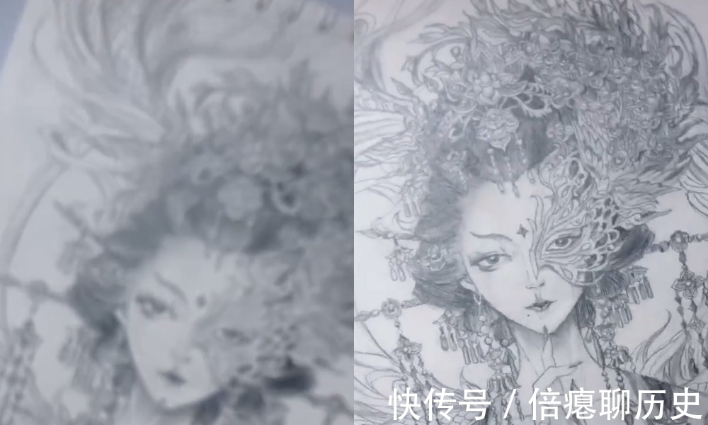 美少女战士&美术生画半面妆秀实力，本以为是画渣，看到成品后发现是神仙大佬