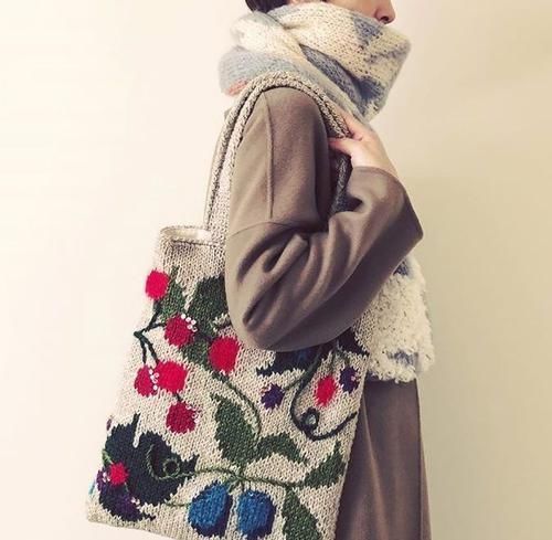 编织|把编织玩出新创意,棒针、钩针结合起来,提花也能用钩针表现