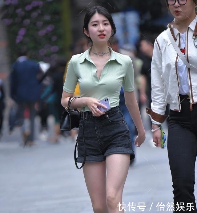 造型 气温回暖,时髦精尝试“短裤+T恤”,秀出了清爽靓丽的造型