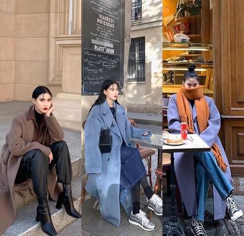 讲真，穿大衣就服街拍达人！她们的“大衣穿搭”，时髦高级又好看