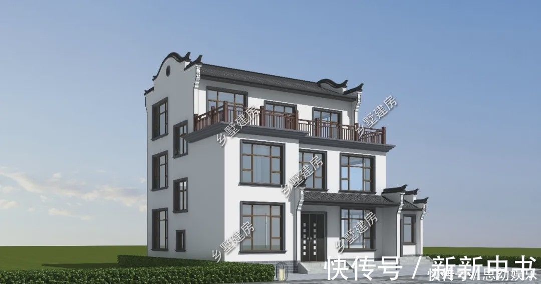 别墅|116平三层中式别墅,美到心坎里,看过收藏才不后悔