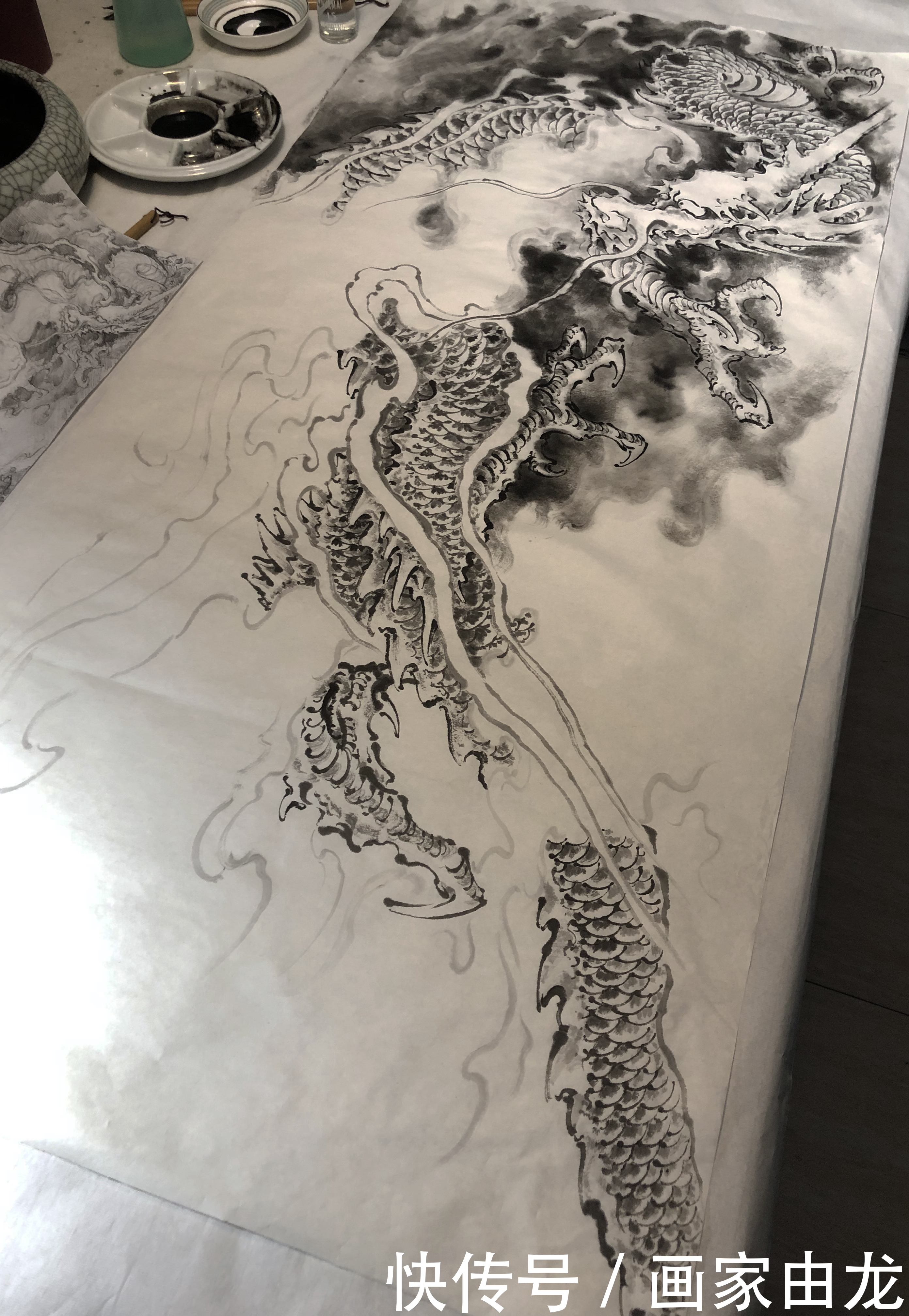  中华民族|中国龙图绘制由龙作品