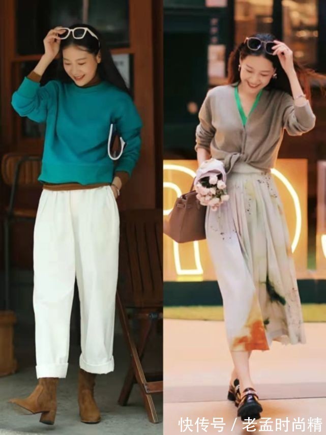 针织衫|秋季搭配要“精致”,这4种单品组成的叠穿效果,舒适又洋气