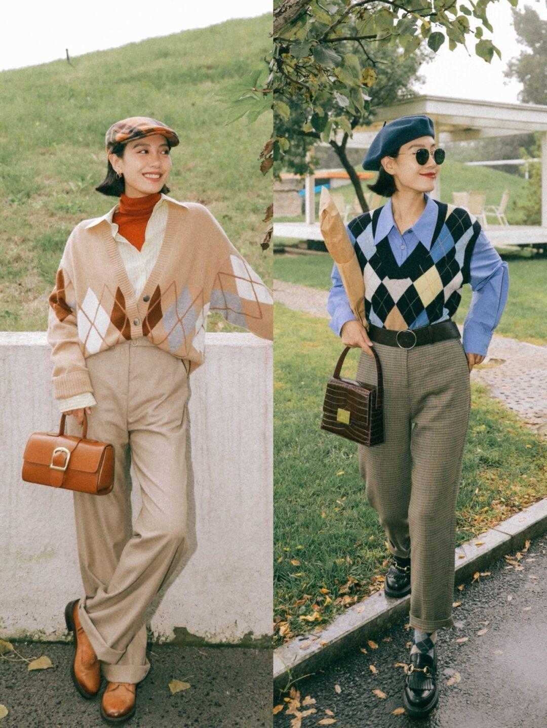 西装裤 要想文艺温婉并存,选择针织开衫啊!文艺清新温婉知性