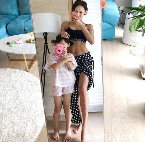 健身|韩国辣妈带娃健身两不误，体重只增不减，但依然拥有迷人马甲线