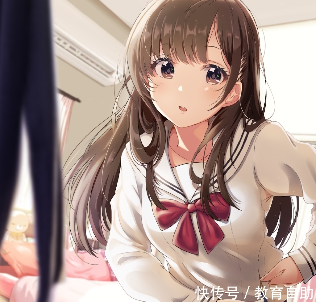 女友|【P站画师】可爱JK女友!日本画师塩かずのこ\uD83C\uDF40的插画作品
