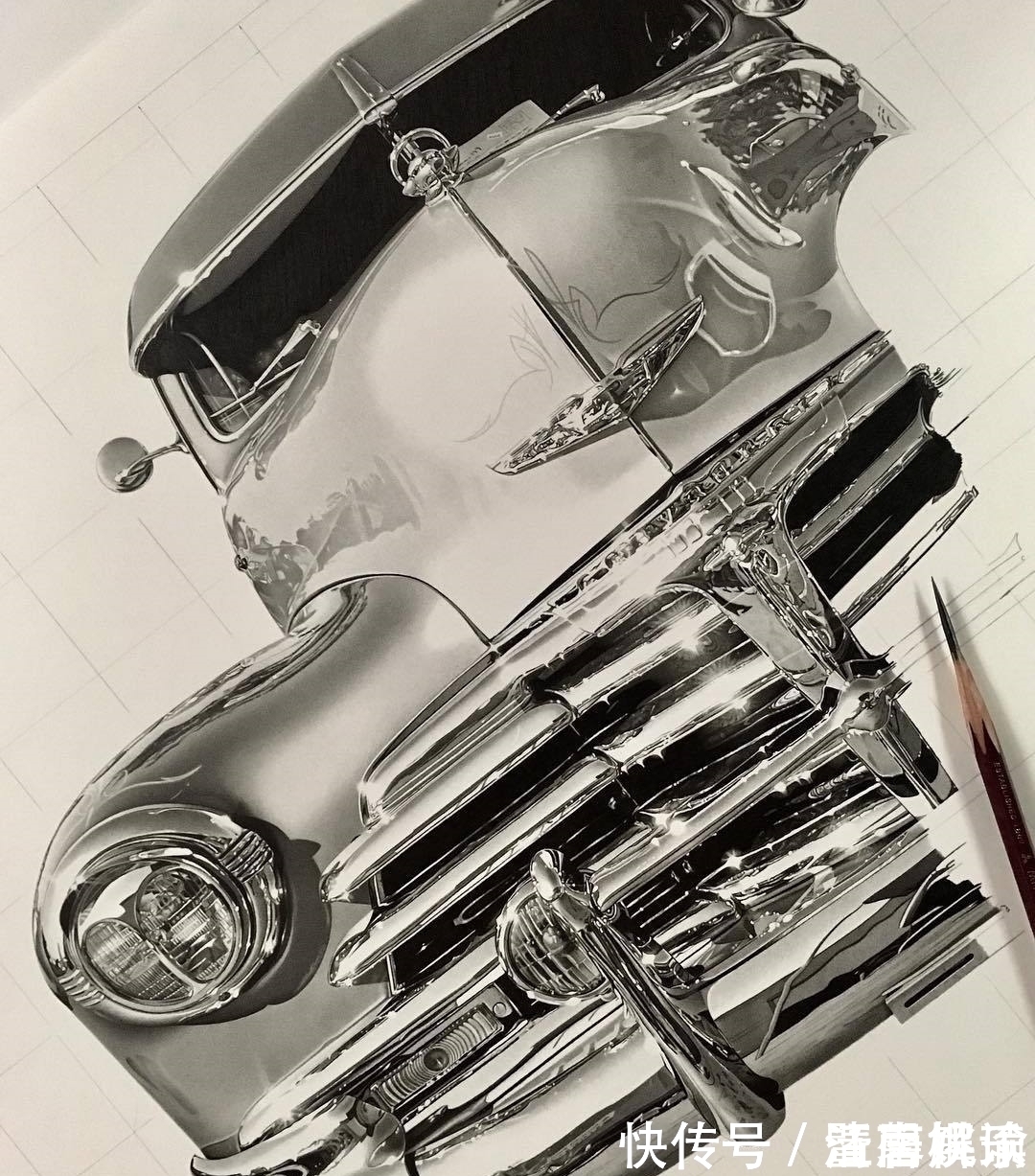 放大10倍&他画超写实画直逼冷军,细节放大10倍,网友:这不是照片吧!