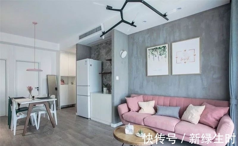 粉色调|80平三居室,这装修太有气质,客厅颜色时尚,年轻人最爱!
