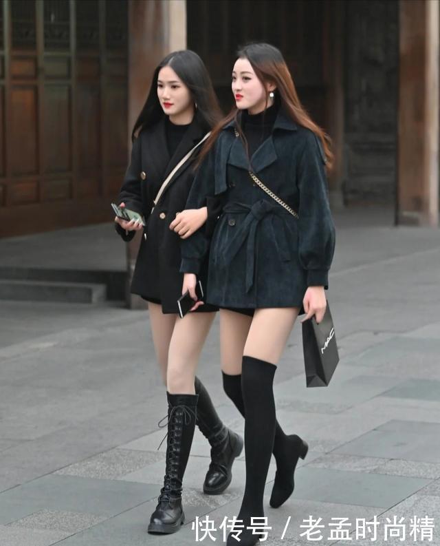 让“黑白色”不再单调, 冬天基础色这么穿, 简单大方不俗套