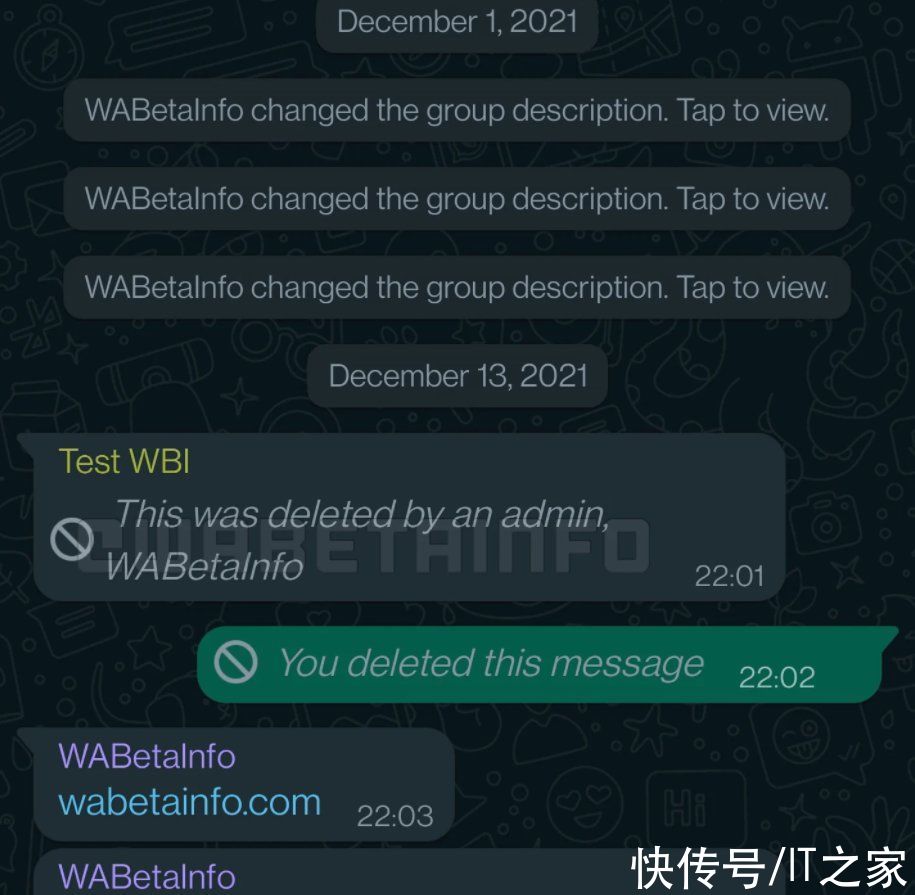 管理员|不用“撤回警告”，WhatsApp 将支持群管理员直接删除任意消息