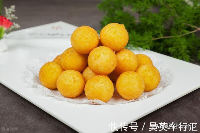 香甜|教你做红薯丸子，香甜酥脆，口感超赞的甜品小零食，宅家必备美食