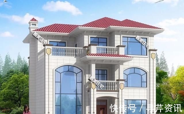 简欧风格|简欧风格设计，面宽11米多的两栋农村别墅，网友们都说想盖一栋