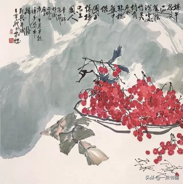 上海新华美专@于希宁画花卉果蔬，真漂亮