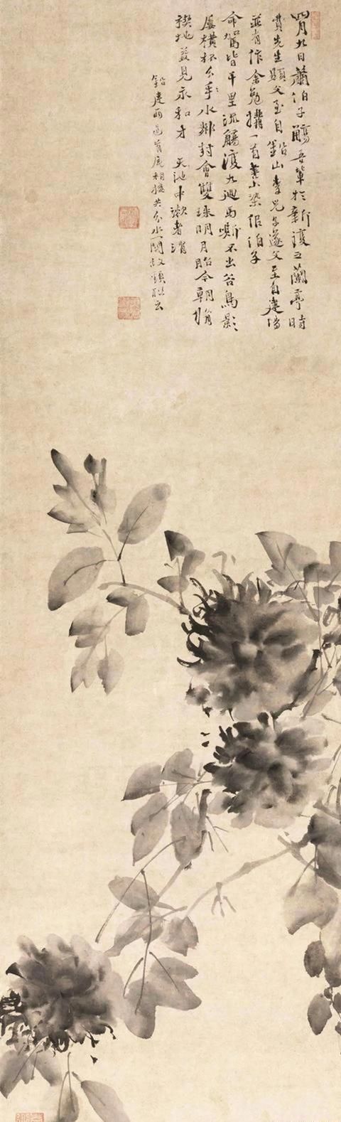 大师#不少大师钟情于牡丹,对于牡丹的画法,历代大师都有自己的感悟