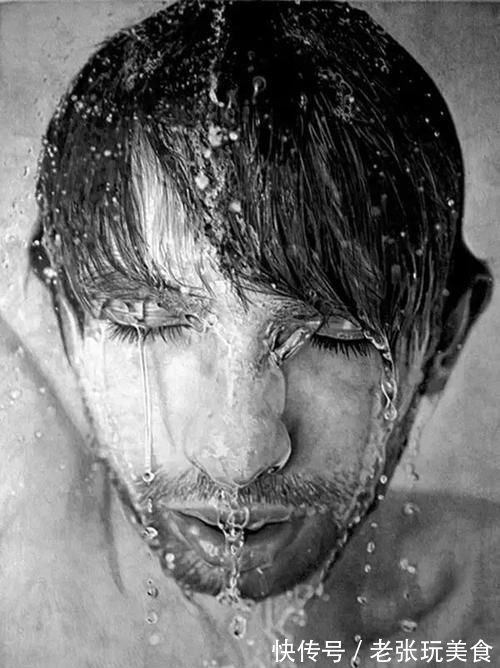 素描$超写实铅笔素描!超细腻的铅笔人物画!