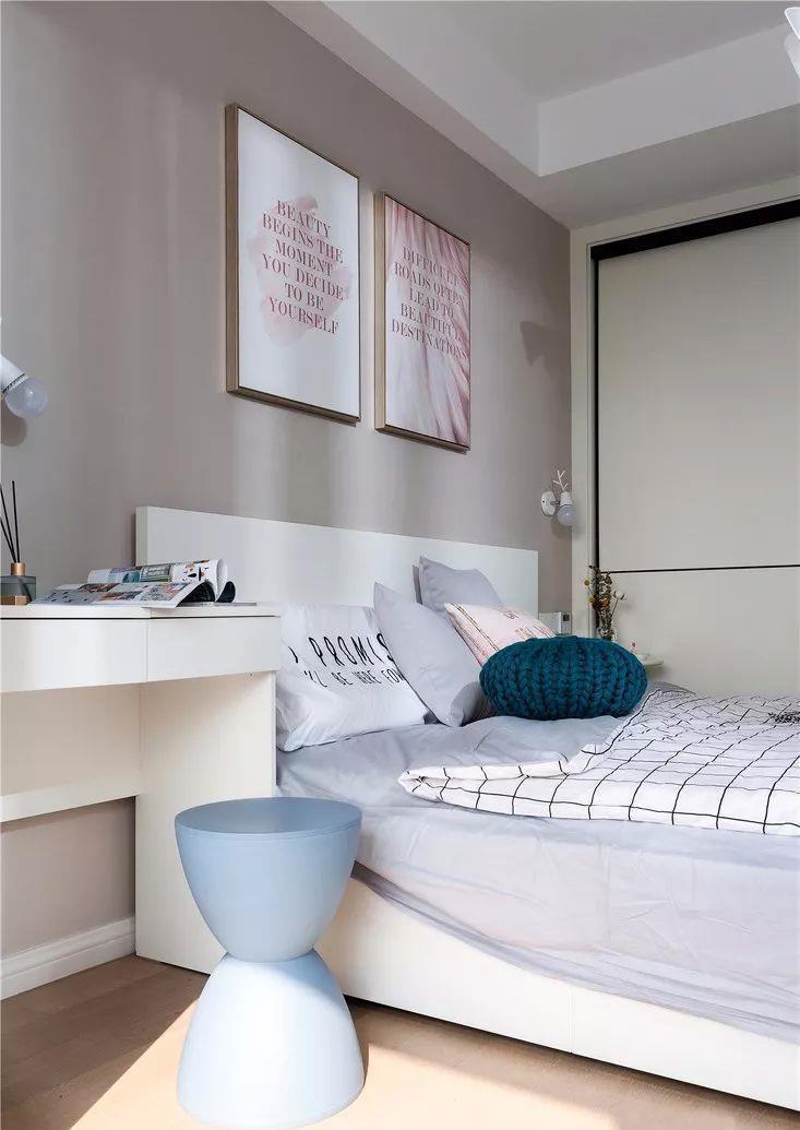 榻榻米床|110㎡现代北欧风,清新色系,温馨又文艺,朋友看了直夸好看!