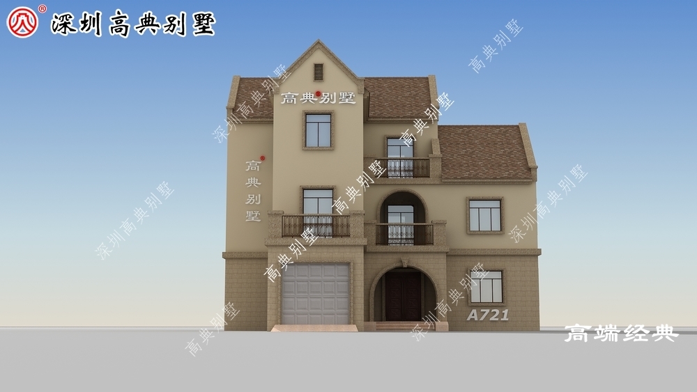 别墅|配色统一,经典又耐脏,建好首选好户型