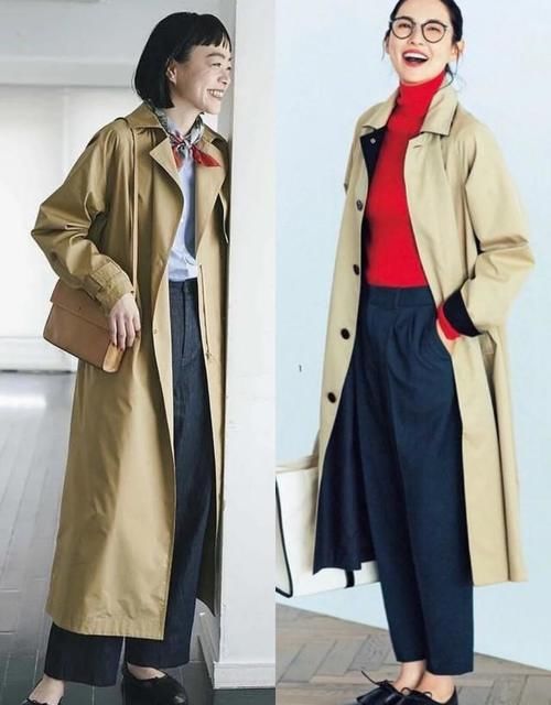 小个子 为什么你穿驼色风衣不好看？日本女生的这些“秋日穿搭”值得借鉴