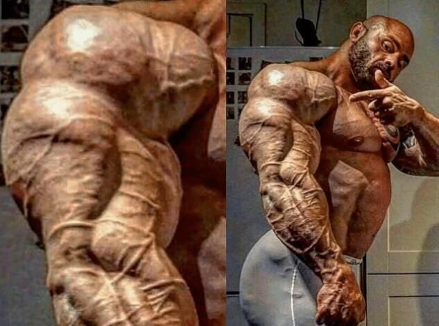 狂人|肌肉狂人生吃牛肉，体重380斤有最强麒麟臂，妻子无法理解要离婚