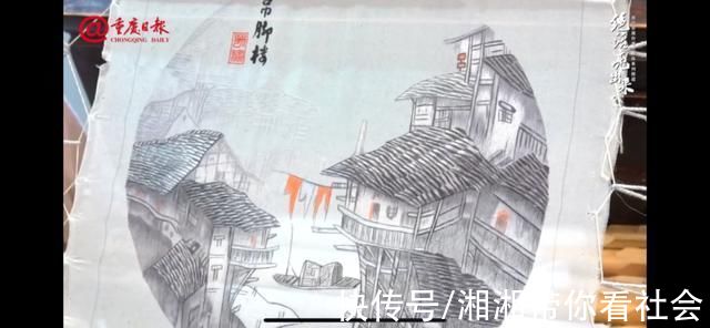 吕凤子&绝活亮出来④|沙磁乱针绣:飞针走线描出山水画意