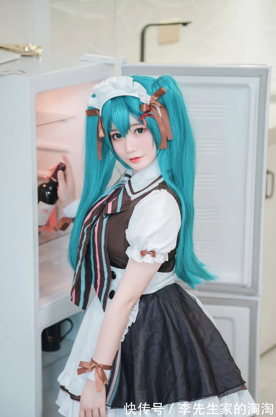 初音咖啡厅|cos：初音咖啡厅女仆cos正片@梦璃