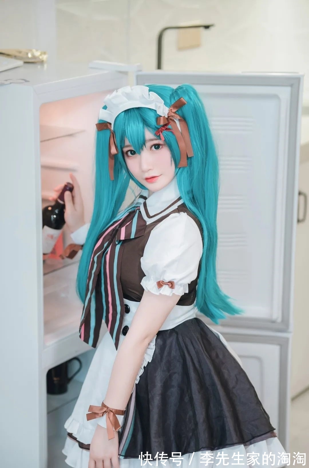 初音咖啡厅|cos:初音咖啡厅女仆cos正片@梦璃