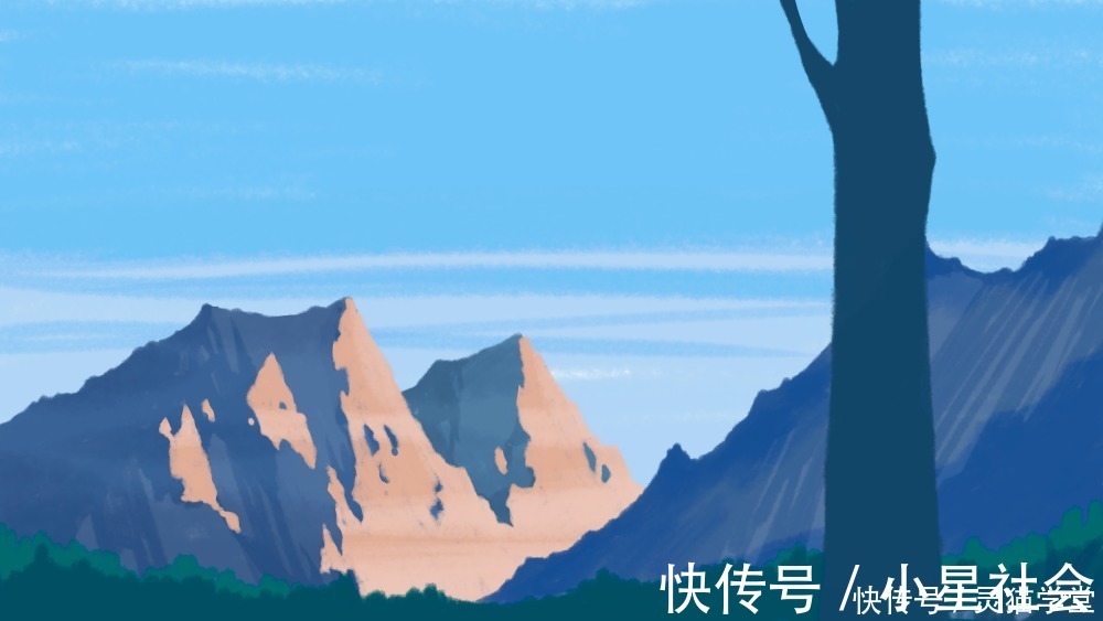 绘画|不用绘画功底,不需要画线条!也能画出好看的风景插画!