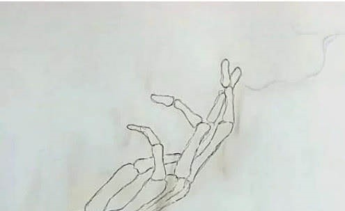 大佬@美术大佬画了一只手，点火后不相信自己眼睛，究竟是什么原理