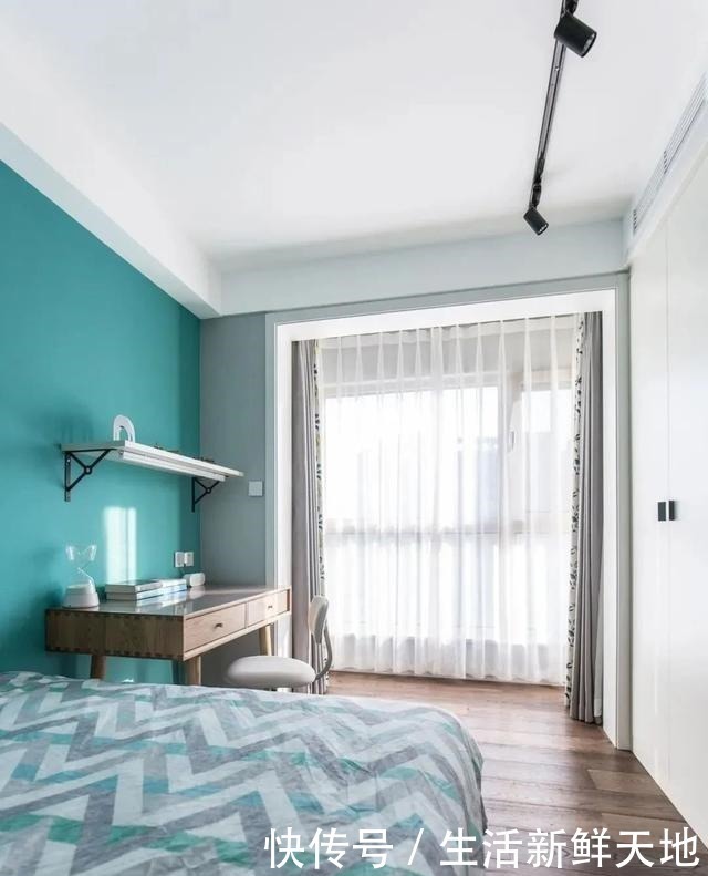 工作台|120㎡混搭风大两居,属于一家三口的自然安静森系小屋~!