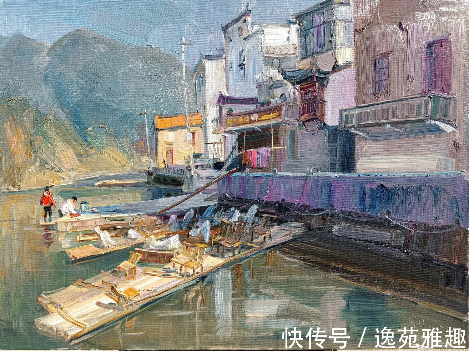 婺源#「写生作品」细品人间风景,把日子过得活色生香,孙同明作品欣赏