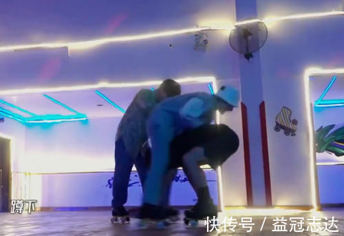 骑自行车|《五哈》又出名场面:邓超张颜齐滑旱冰钻胯,卡裆位置很尴尬