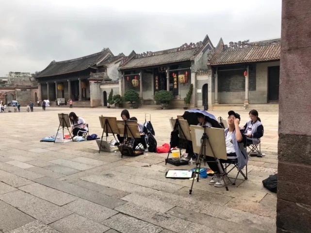写生@"外师造化 中得心源" :20级象贤中学美术生沙湾古镇写生作品汇报展