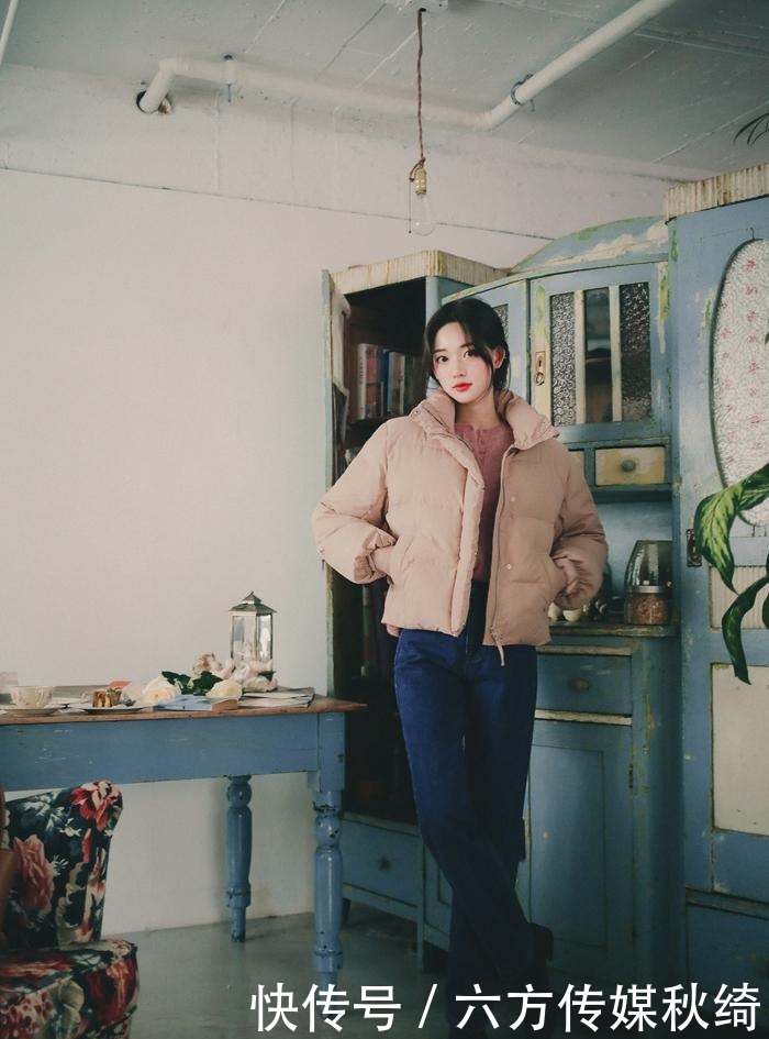 时尚|韩风短款羽绒服+毛衫的时尚搭