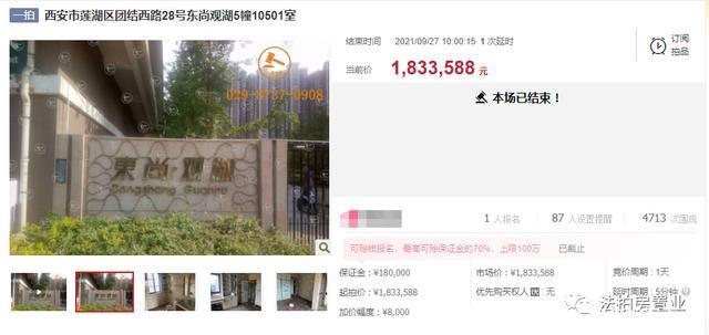 西安|西安不限购的法拍房可能捡漏22万,也可能多出几十万!