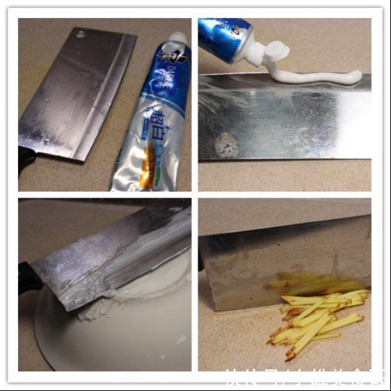 牙膏抹在菜刀上，没想到这么厉害，每家每户都用的到，赶紧去试试