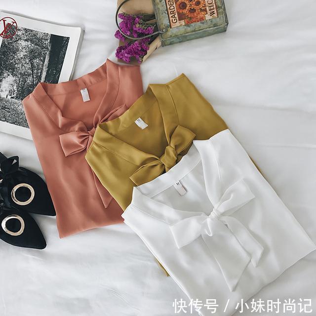 雪纺衫 今年最流行的v领雪纺衫+短裤+短裙穿搭,真的太美了