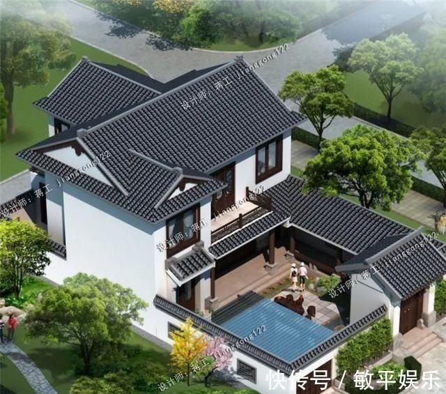 农村别墅|5款带院子的农村别墅,30年后,我想住在这样的房子里养老