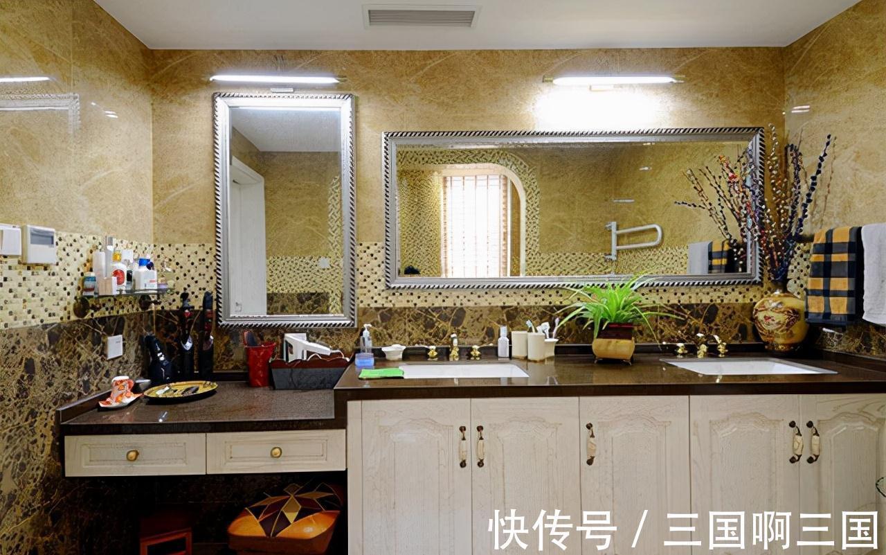 空间|美式别墅的独特韵味,客厅没有电视也很美,复古和浪漫并存