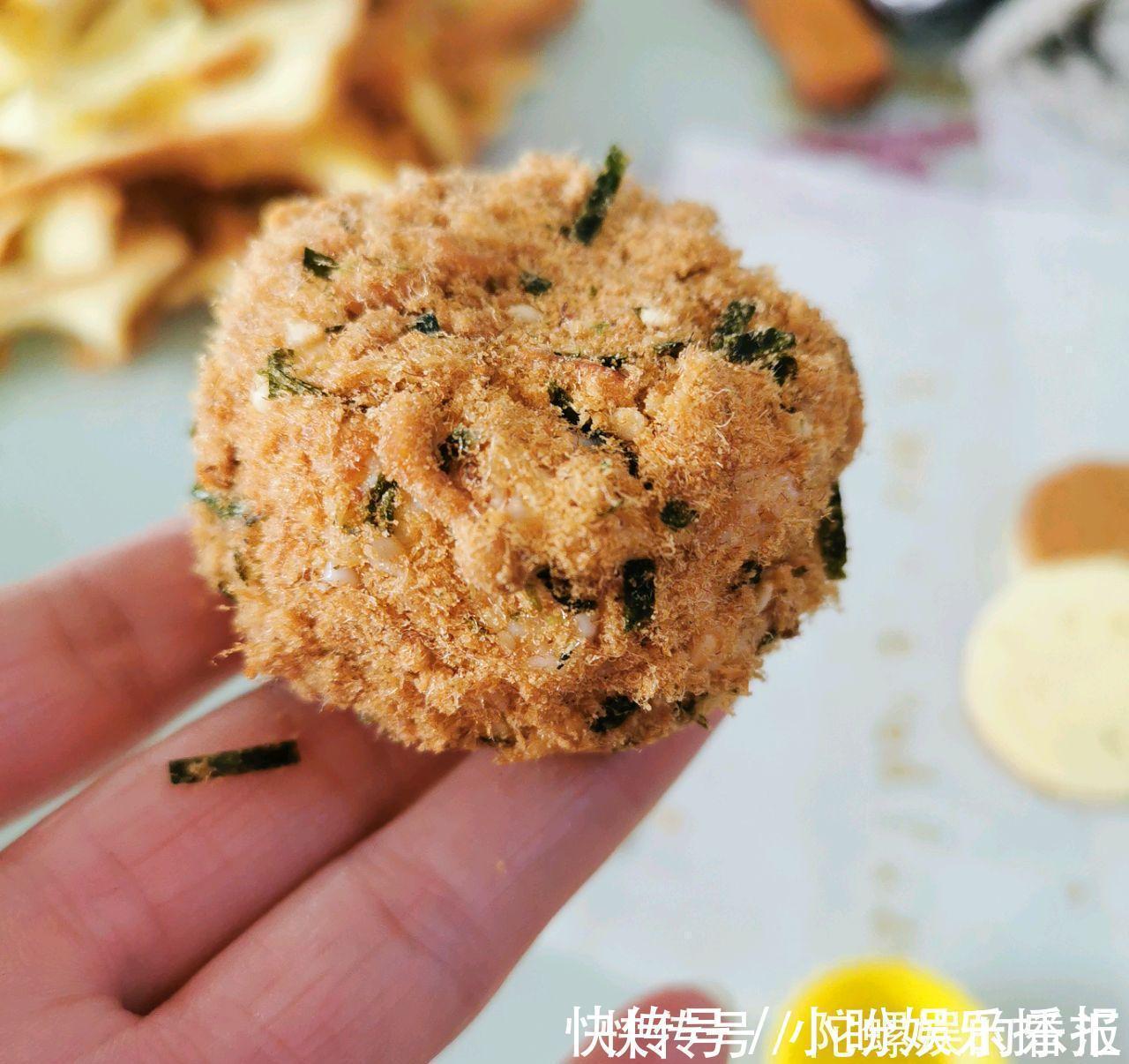 白砂糖|自己做的肉松小贝,满满的肉松,实惠又好吃