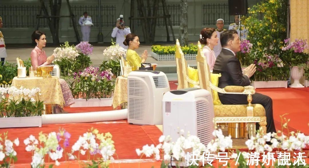 诗妮娜贵妃$68岁泰王玩“心跳”,首次带两位娇妻坐电动车,表情凝重太紧张了